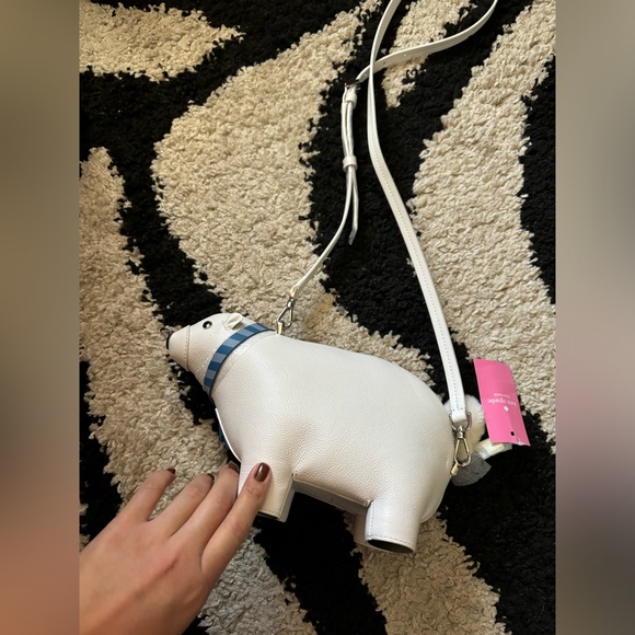 NWT Kate Spade Arctic Friends Polar Bear Crossbody - Picture 9 of 12